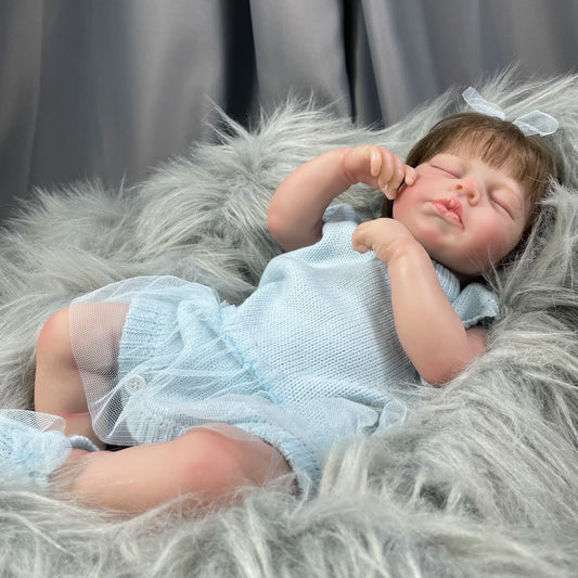 Caterina bambola reborn con corpo in stoffa o vinile