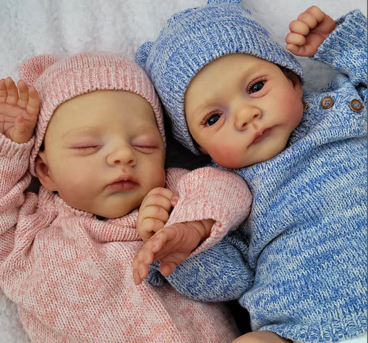 Lara e Lisa bambole reborn gemelle in coppia