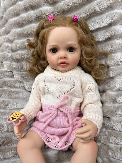 Flavia bambola reborn morbida dai 18 mesi